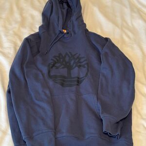 Timberland Men's Navy and Blue Hoodie